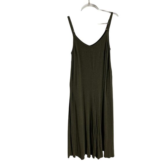torrid Pants - Torrid Super Soft Culotte Jumpsuit Olive Green Tank Size 1X Wide Leg Pockets